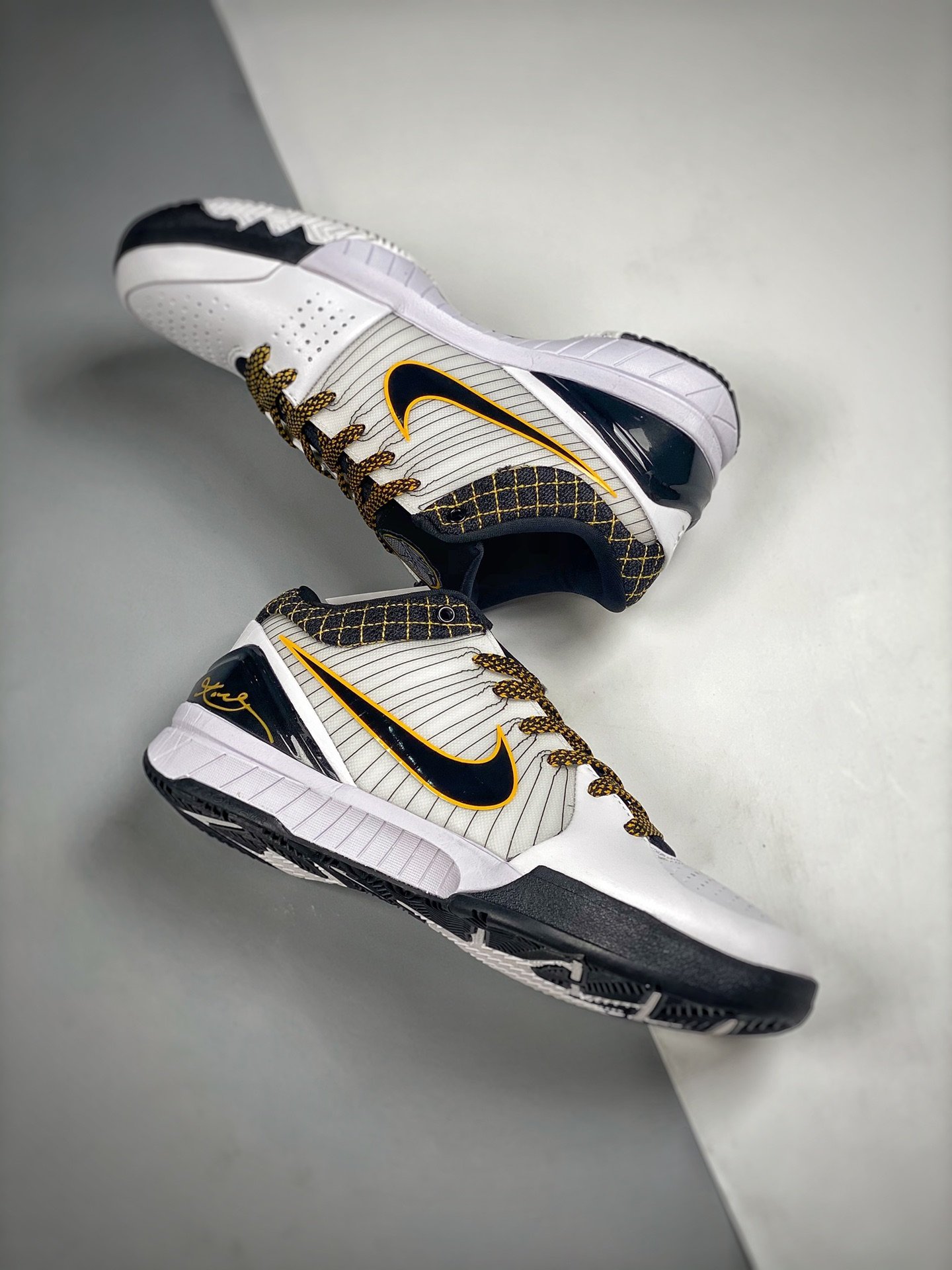 nike kobe 4 protro white black del sol nike kobe 4 protro white black del sol