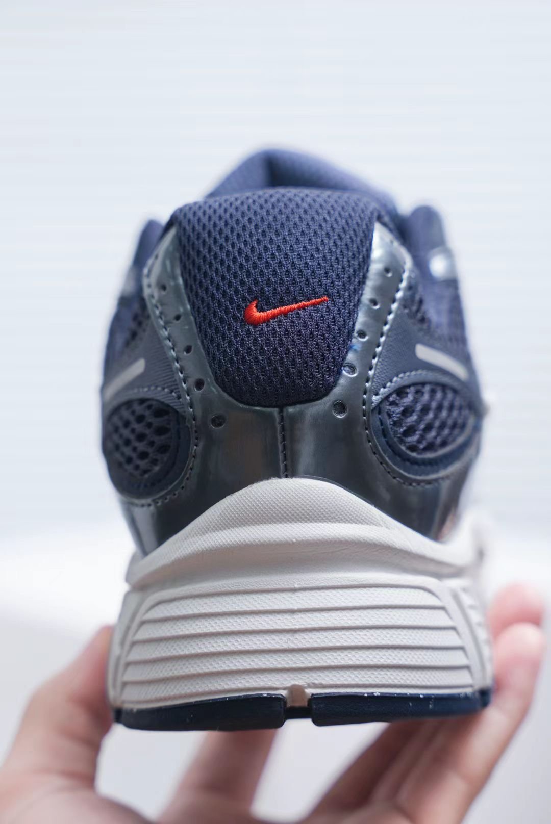 nike run in navy/white: nautical pace nike run in navy/white: nautical pace