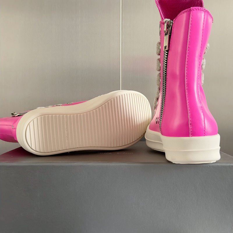 rick owens pink high top sneakers rick owens pink high top sneakers