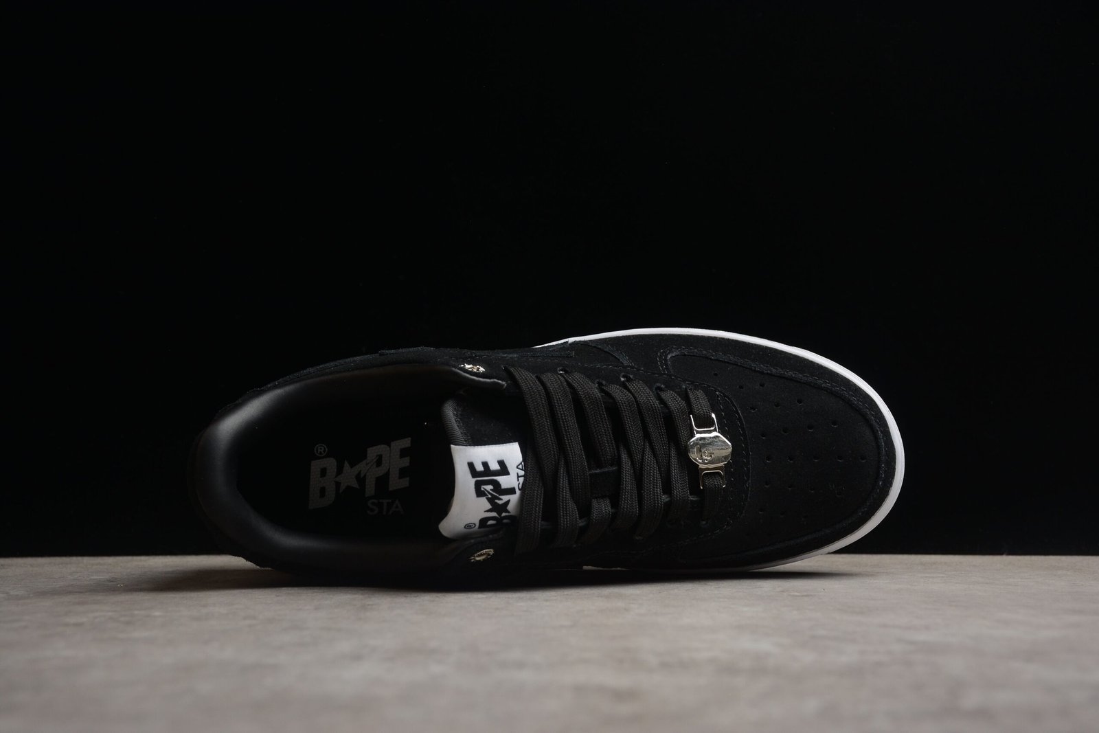 bape sta low top black suede sneakers bape sta low top black suede sneakers
