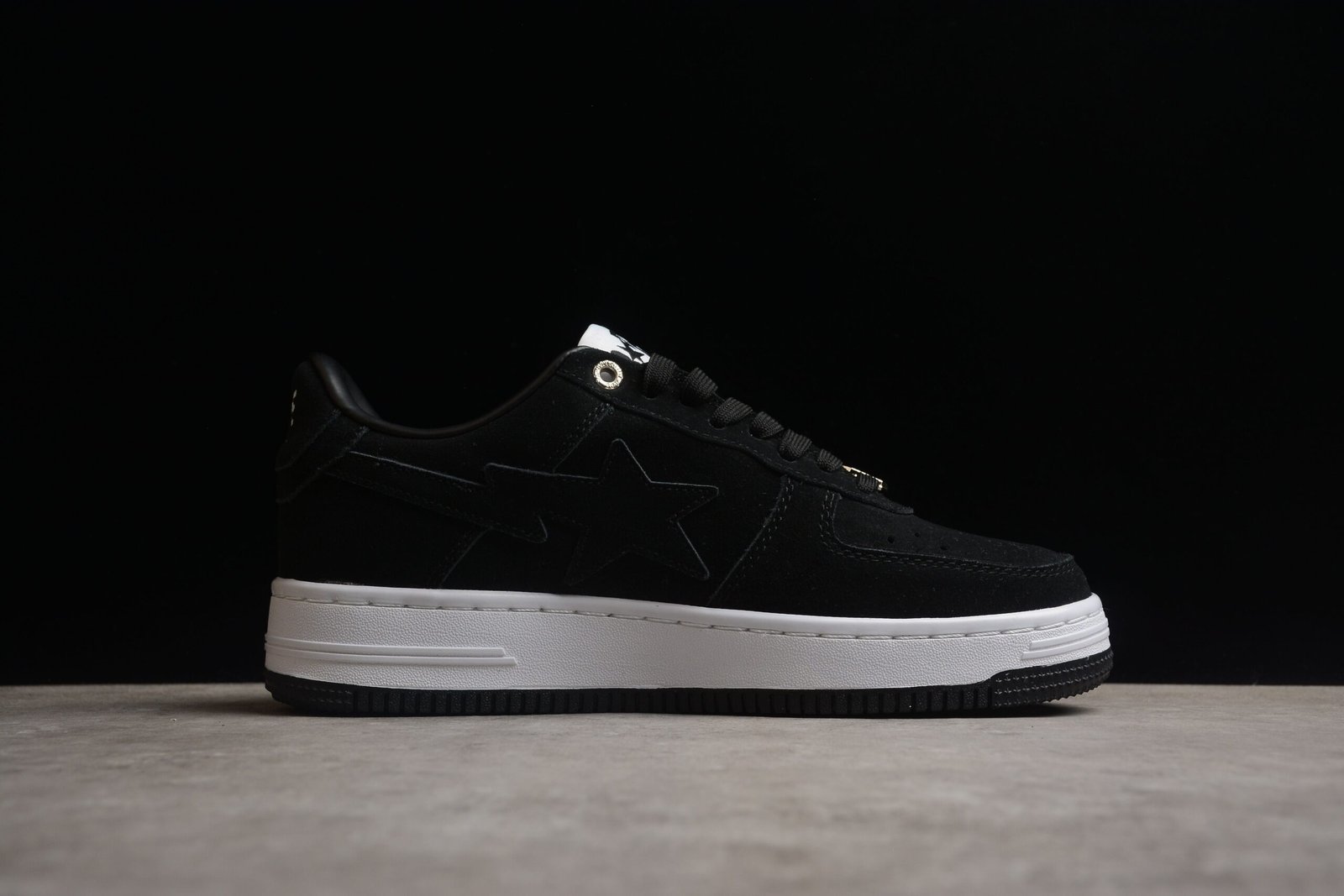 bape sta low top black suede sneakers bape sta low top black suede sneakers