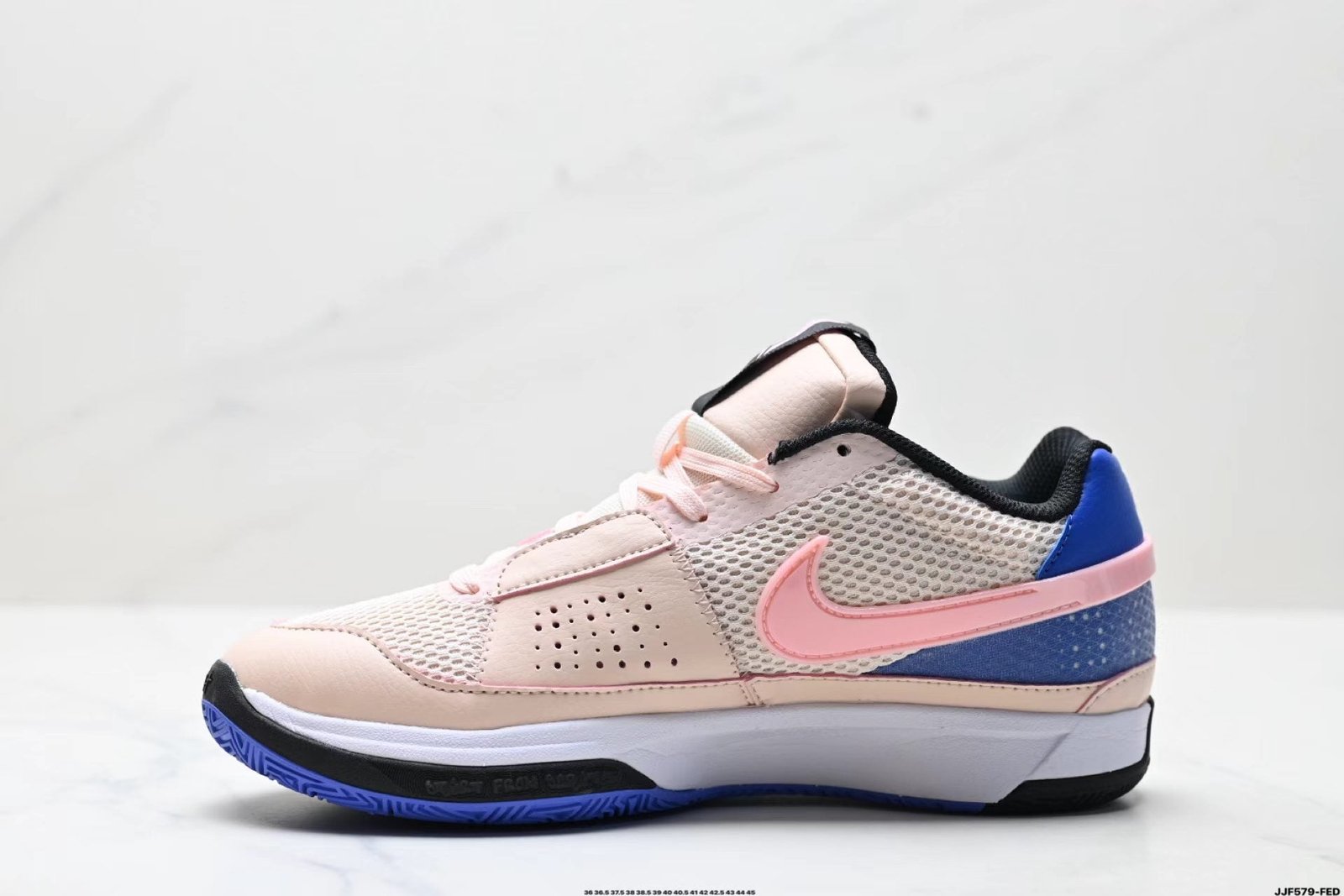 nike ja 1 in pink/blue: playful precision nike ja 1 in pink/blue: playful precision