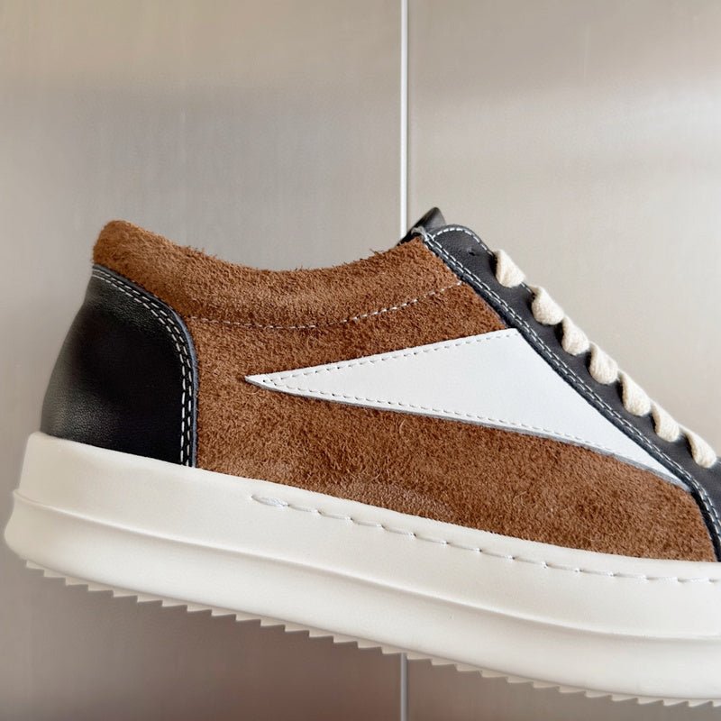 rick owens black and brown low top sneakers rick owens black and brown low top sneakers