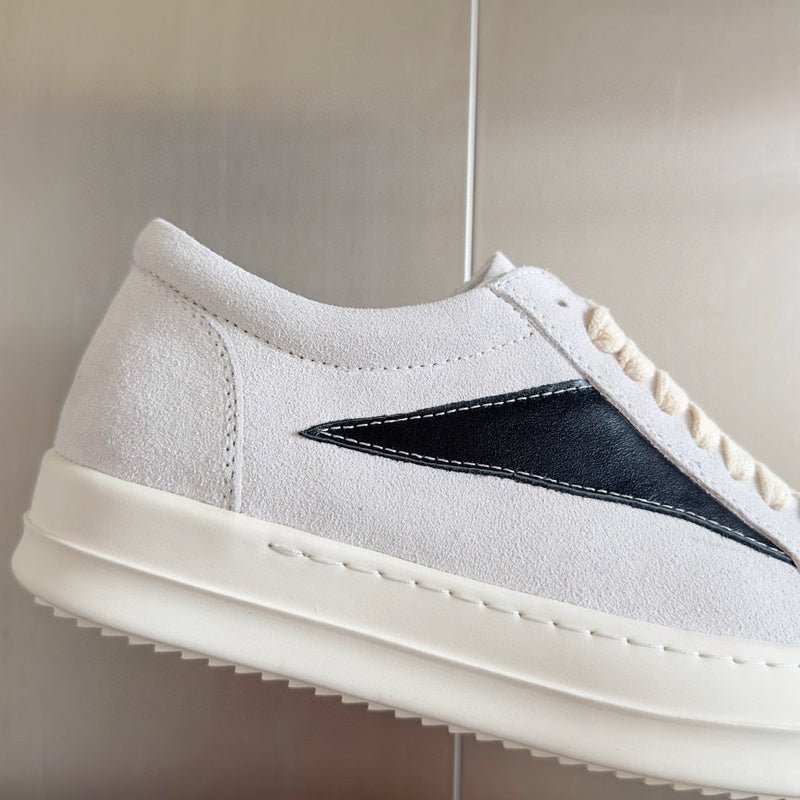 rick owens white suede low top sneakers rick owens white suede low top sneakers