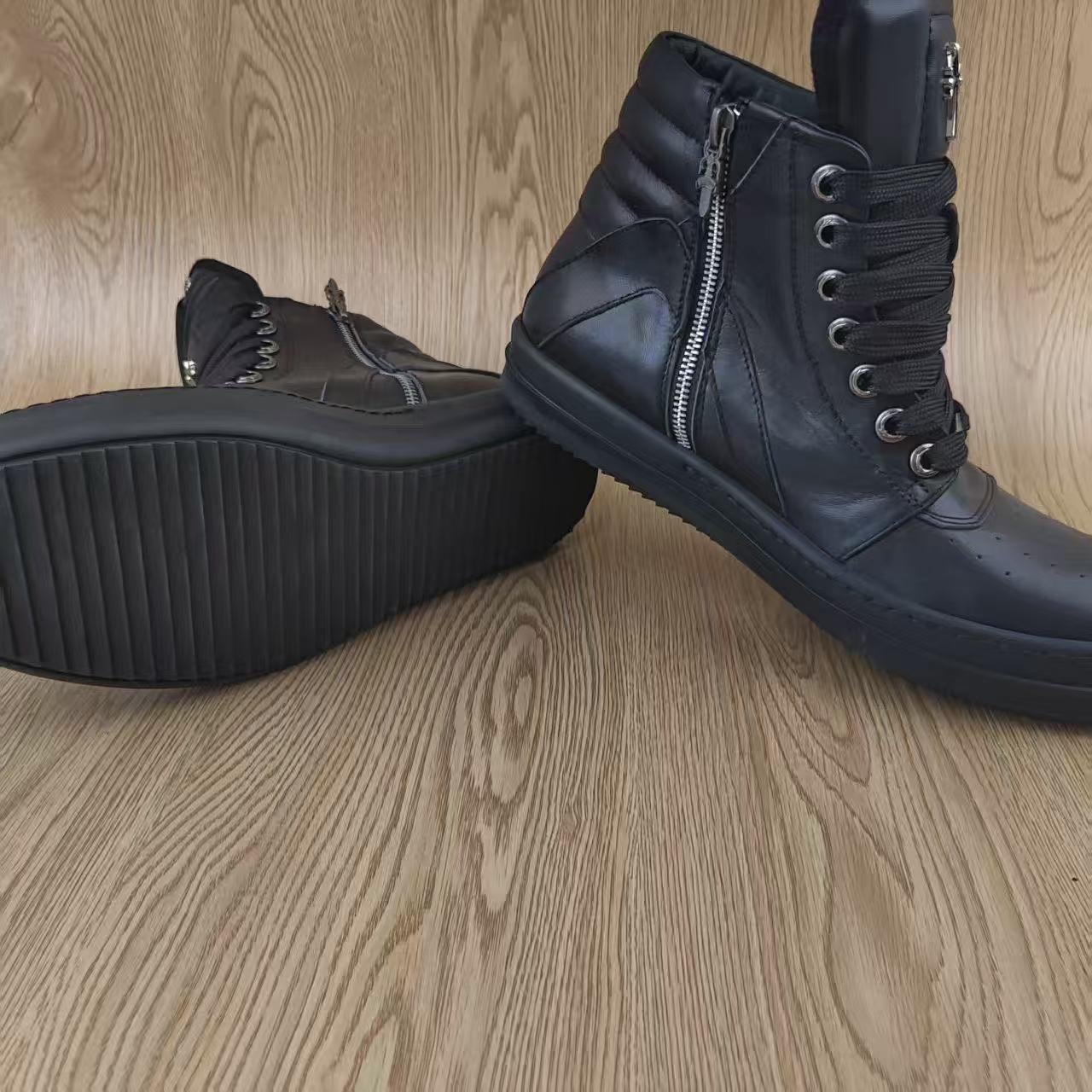 rick owens black high top platform boots rick owens black high top platform boots