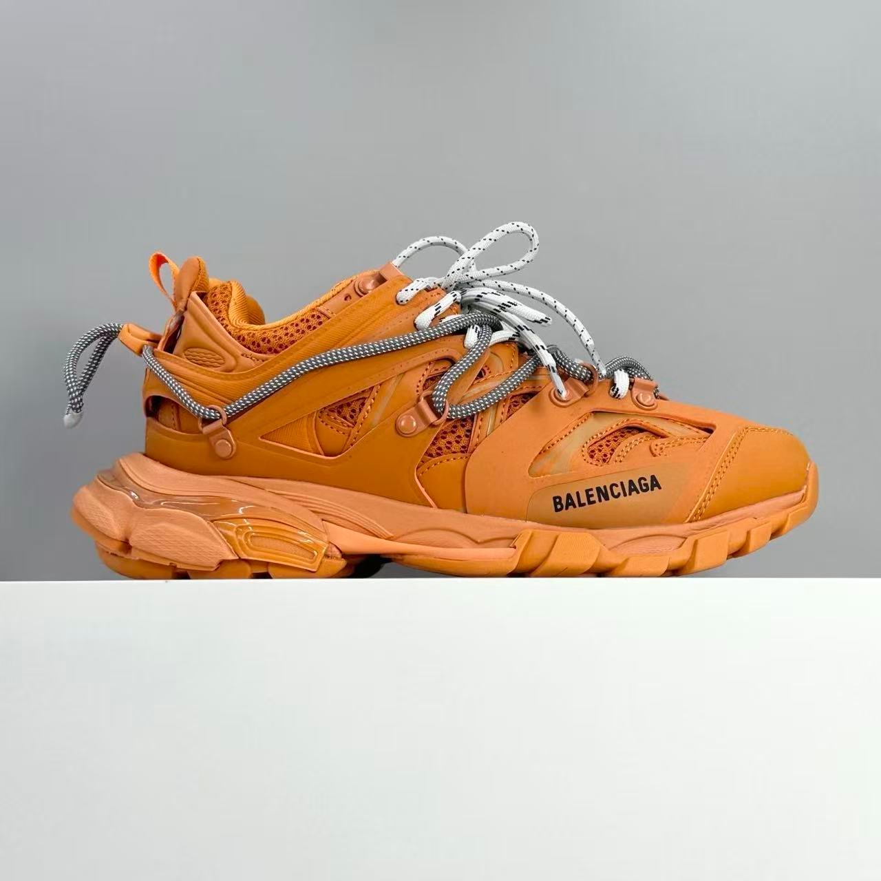 balenciaga hamp tons sneaker in orange: chromatic intensity balenciaga hamp tons sneaker in orange: chromatic intensity