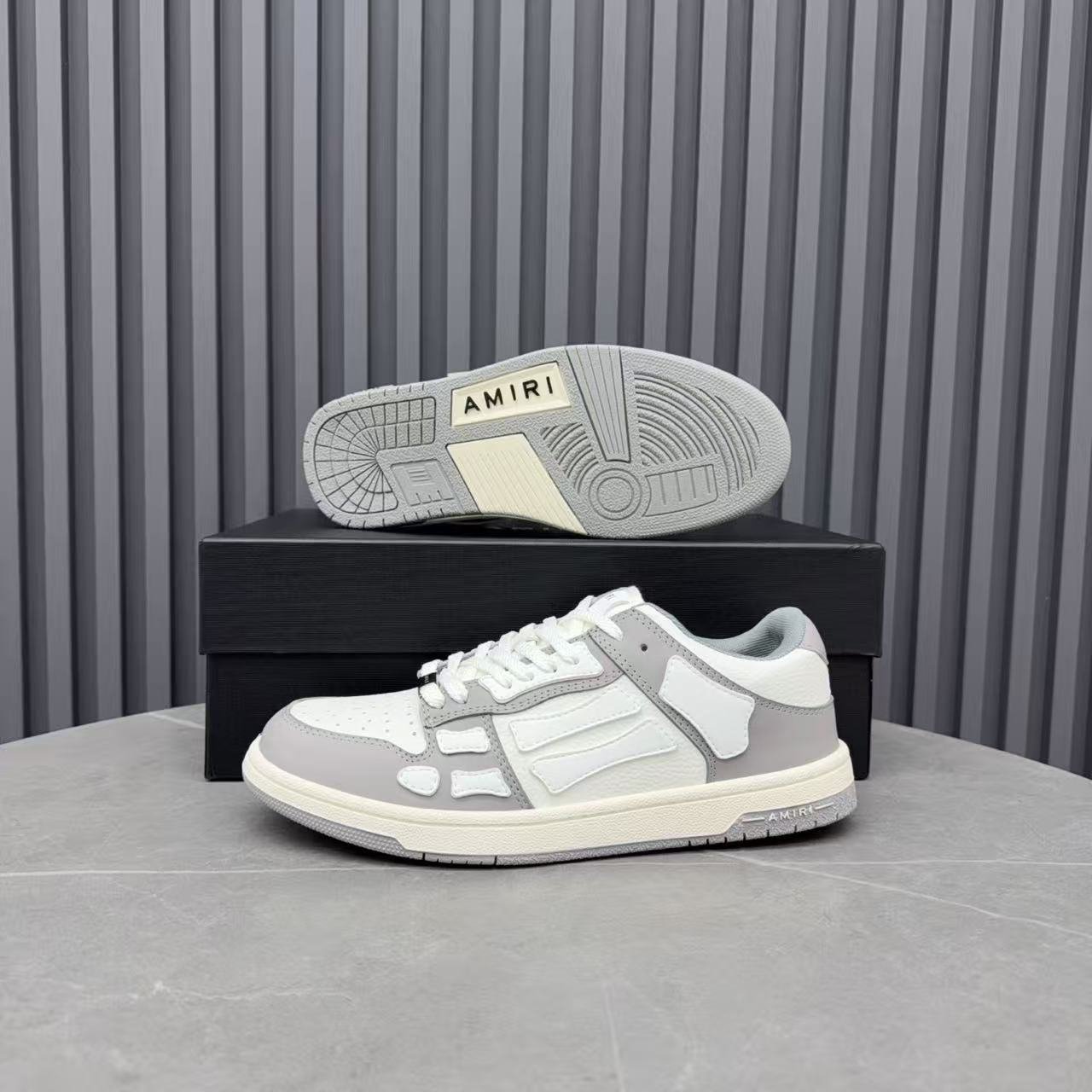 emil’s bone shoe in white/grey: ashen osteology emil’s bone shoe in white/grey: ashen osteology