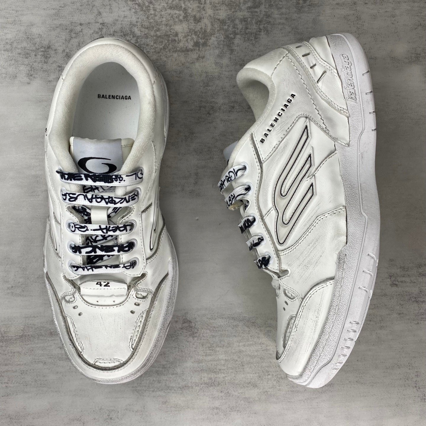 balenciaga hamp tons sneaker in white/blue: avant garde clarity balenciaga hamp tons sneaker in white/blue: avant garde clarity
