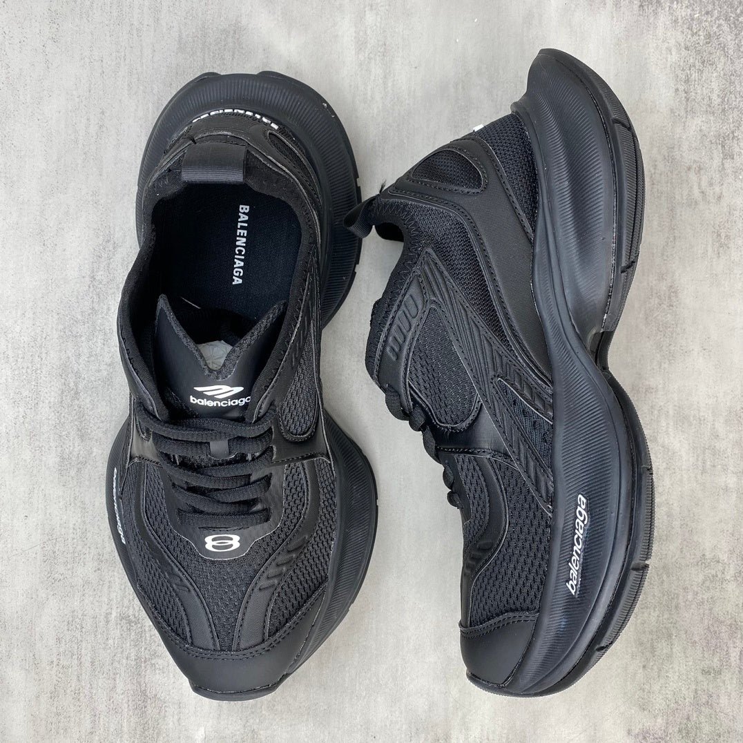 balenciaga sneaker in black: monolithic edge balenciaga sneaker in black: monolithic edge