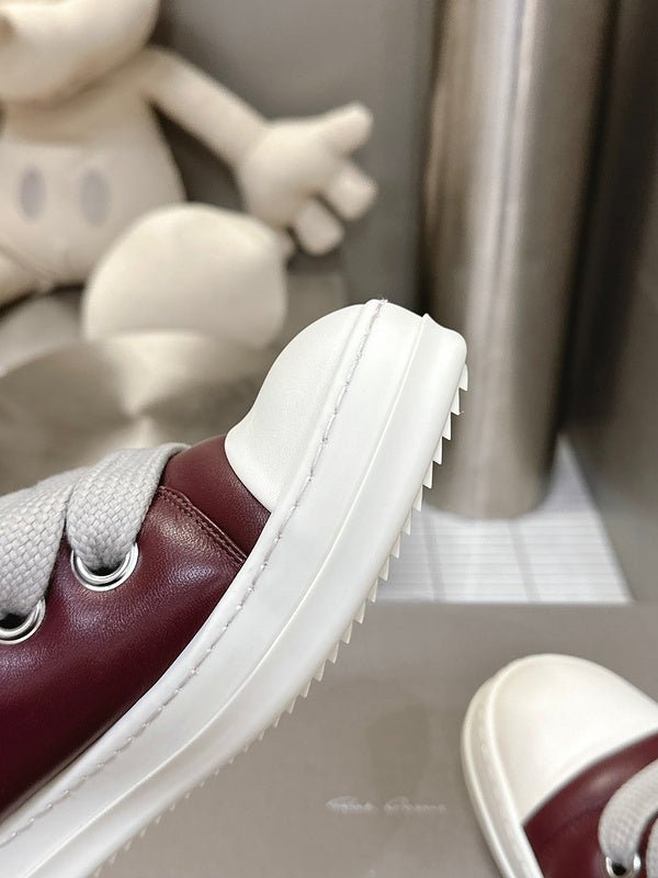 rick owens burgundy low top sneakers rick owens burgundy low top sneakers
