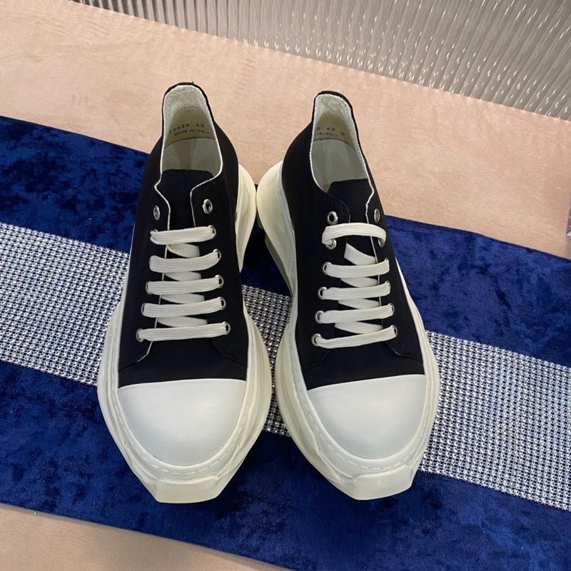 rick owens low top sneakers black and white rick owens low top sneakers black and white