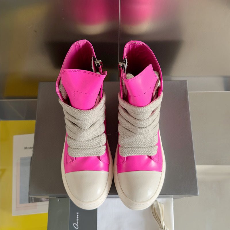 rick owens pink high top sneakers rick owens pink high top sneakers