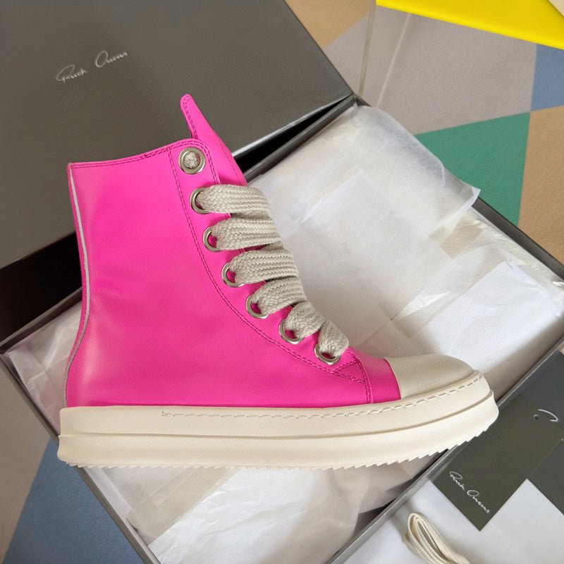 rick owens pink high top sneakers rick owens pink high top sneakers