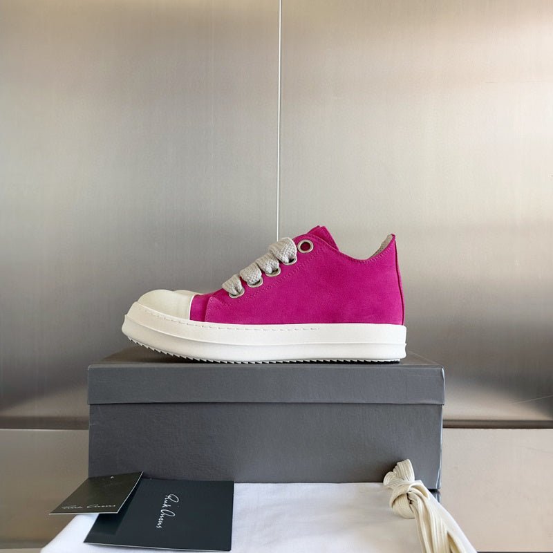 rick owens pink suede low top sneakers rick owens pink suede low top sneakers