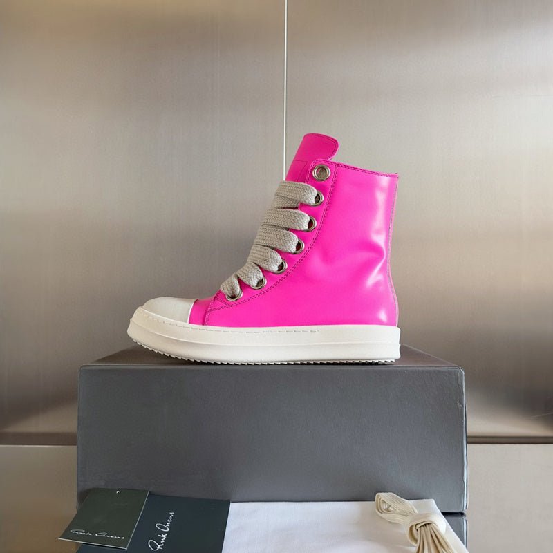rick owens pink high top sneakers rick owens pink high top sneakers