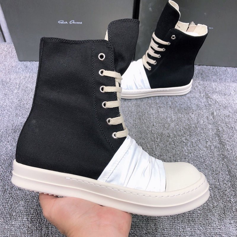 rick owens lace up canvas boots rick owens lace up canvas boots