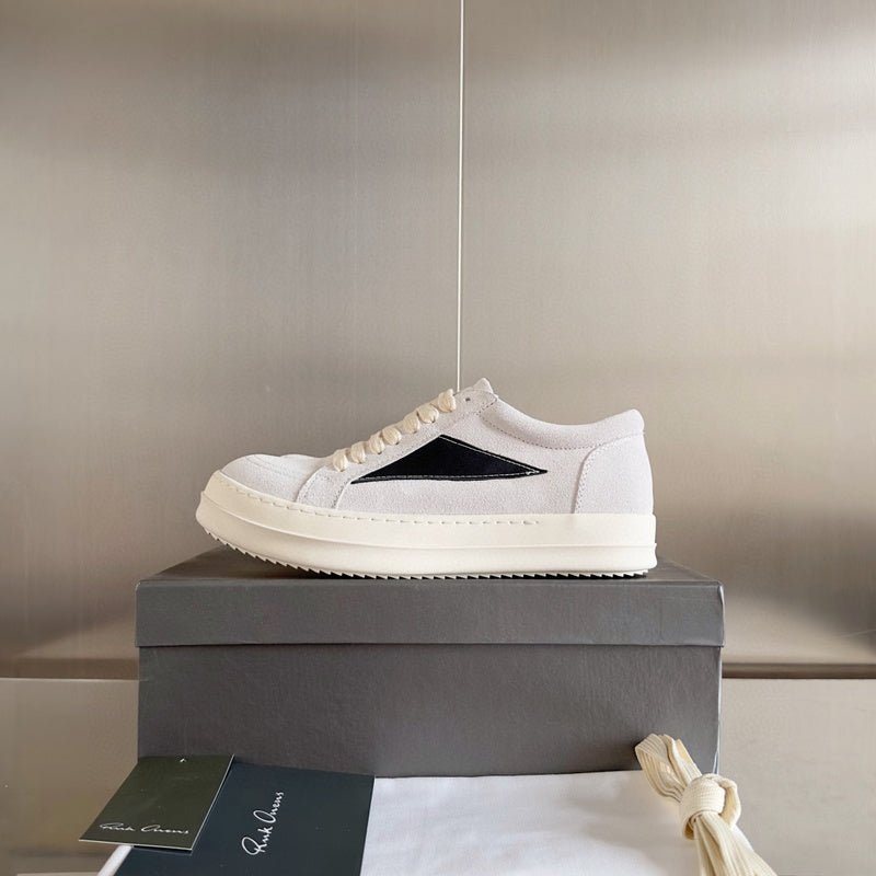 rick owens white suede low top sneakers rick owens white suede low top sneakers