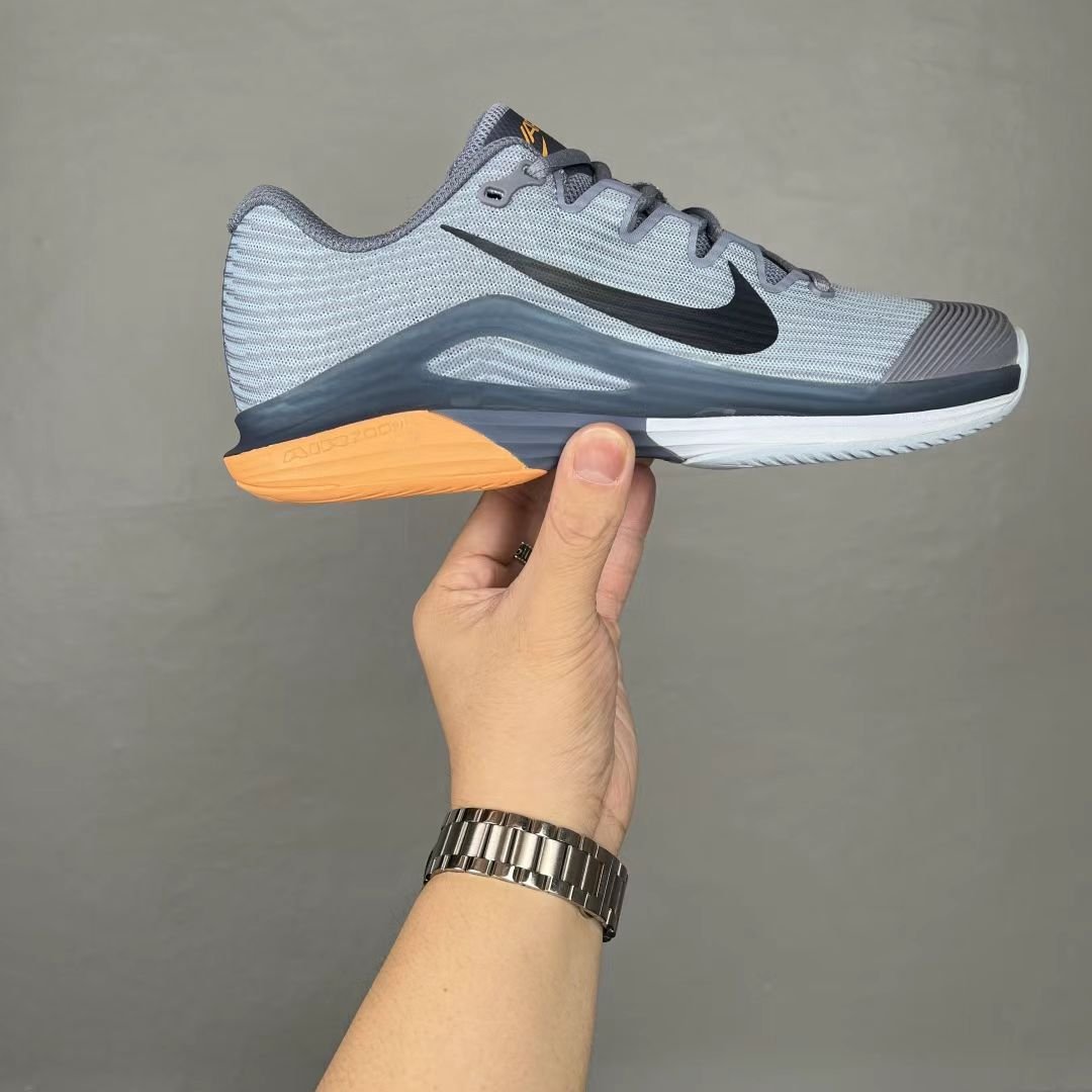 nike zoom vapor 12 “wolf grey/orange” – hard court precision nike zoom vapor 12 “wolf grey/orange” – hard court precision