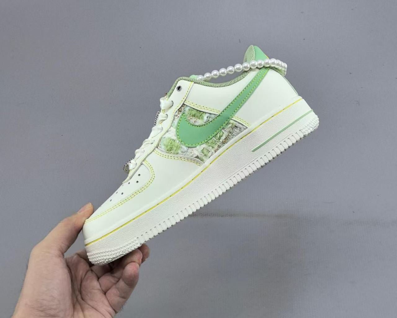 nike air force 1 low “chanel style green” – elevated tweed luxury nike air force 1 low “chanel style green” – elevated tweed luxury