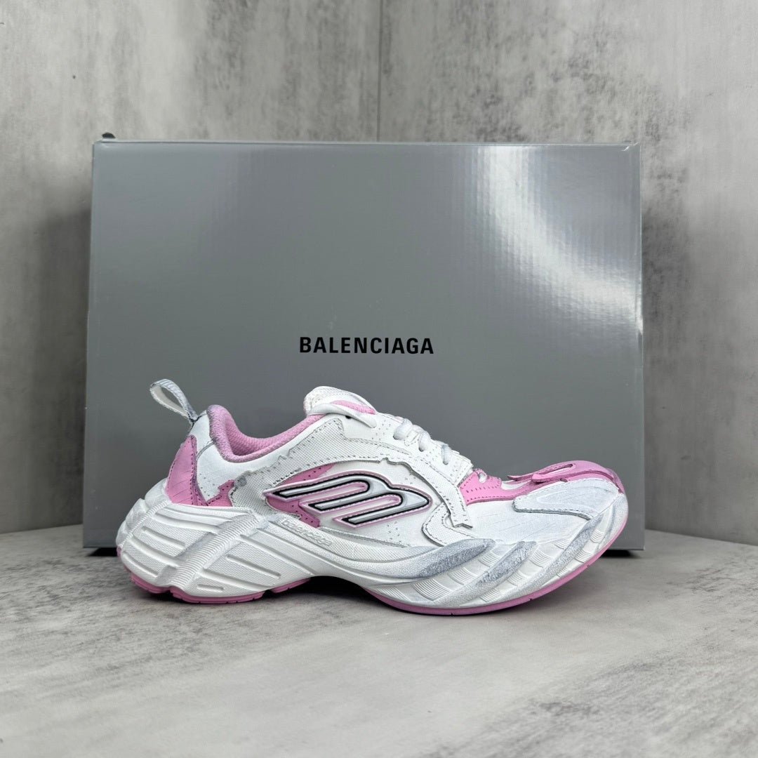 balenciaga hamp tons sneaker in white/pink: subtle disruption balenciaga hamp tons sneaker in white/pink: subtle disruption