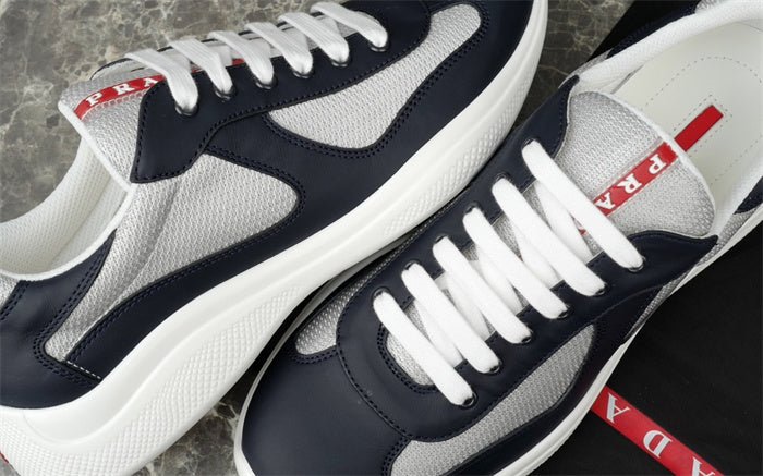 prada america's cup leather navy silver prada america's cup leather navy silver