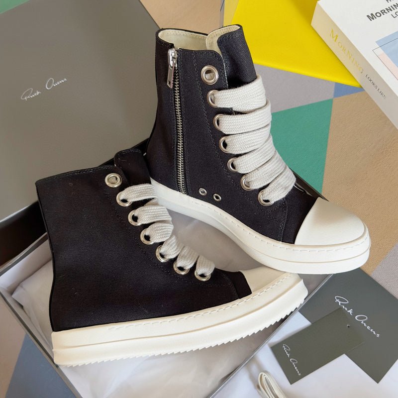 rick owens black high top sneakers rick owens black high top sneakers
