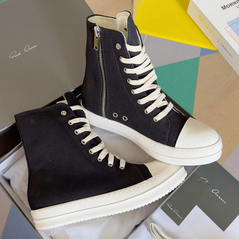 rick owens black high top sneakers rick owens black high top sneakers