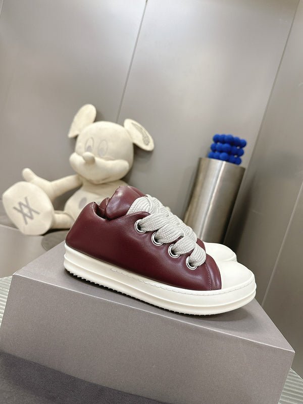 rick owens burgundy low top sneakers rick owens burgundy low top sneakers