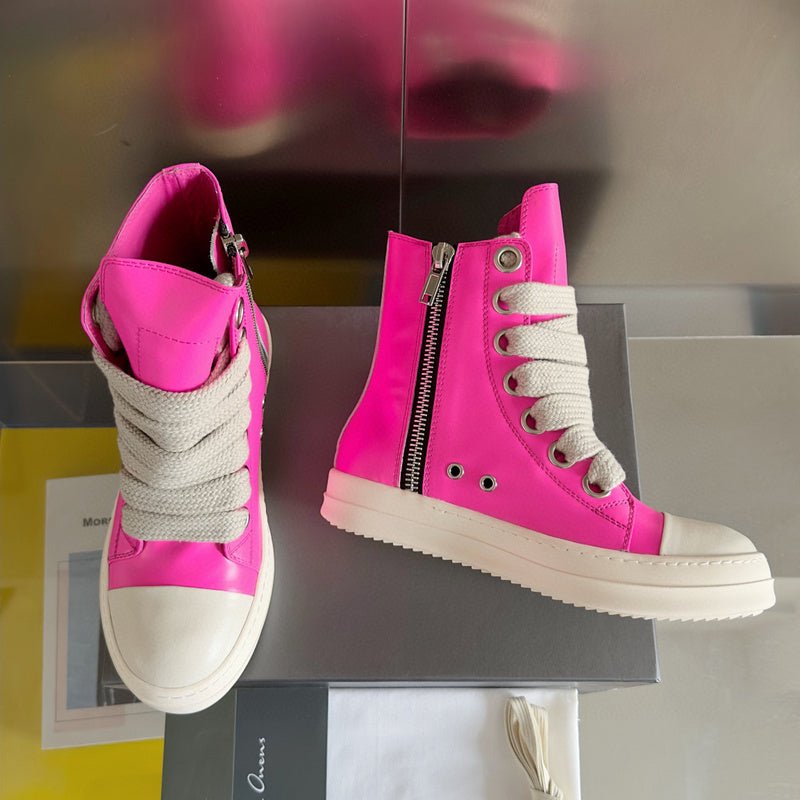 rick owens pink high top sneakers rick owens pink high top sneakers