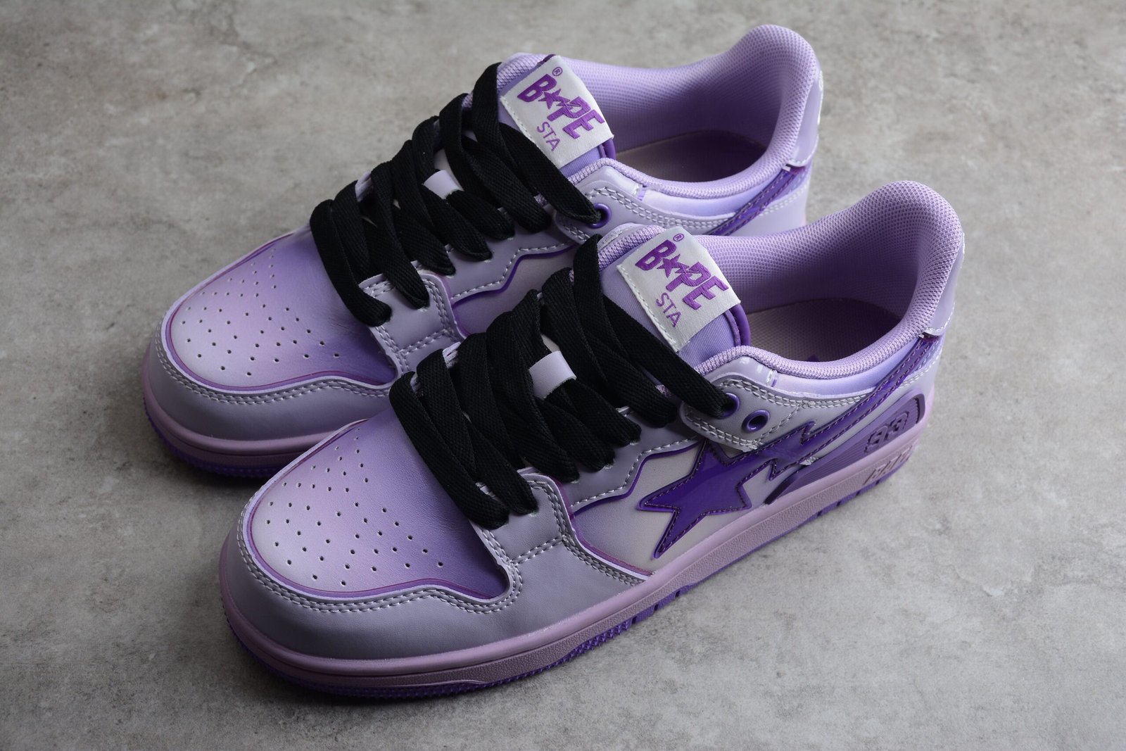 bape sta low top purple gradient sneakers bape sta low top purple gradient sneakers