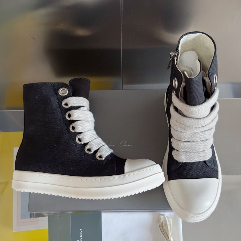 rick owens black high top sneakers rick owens black high top sneakers