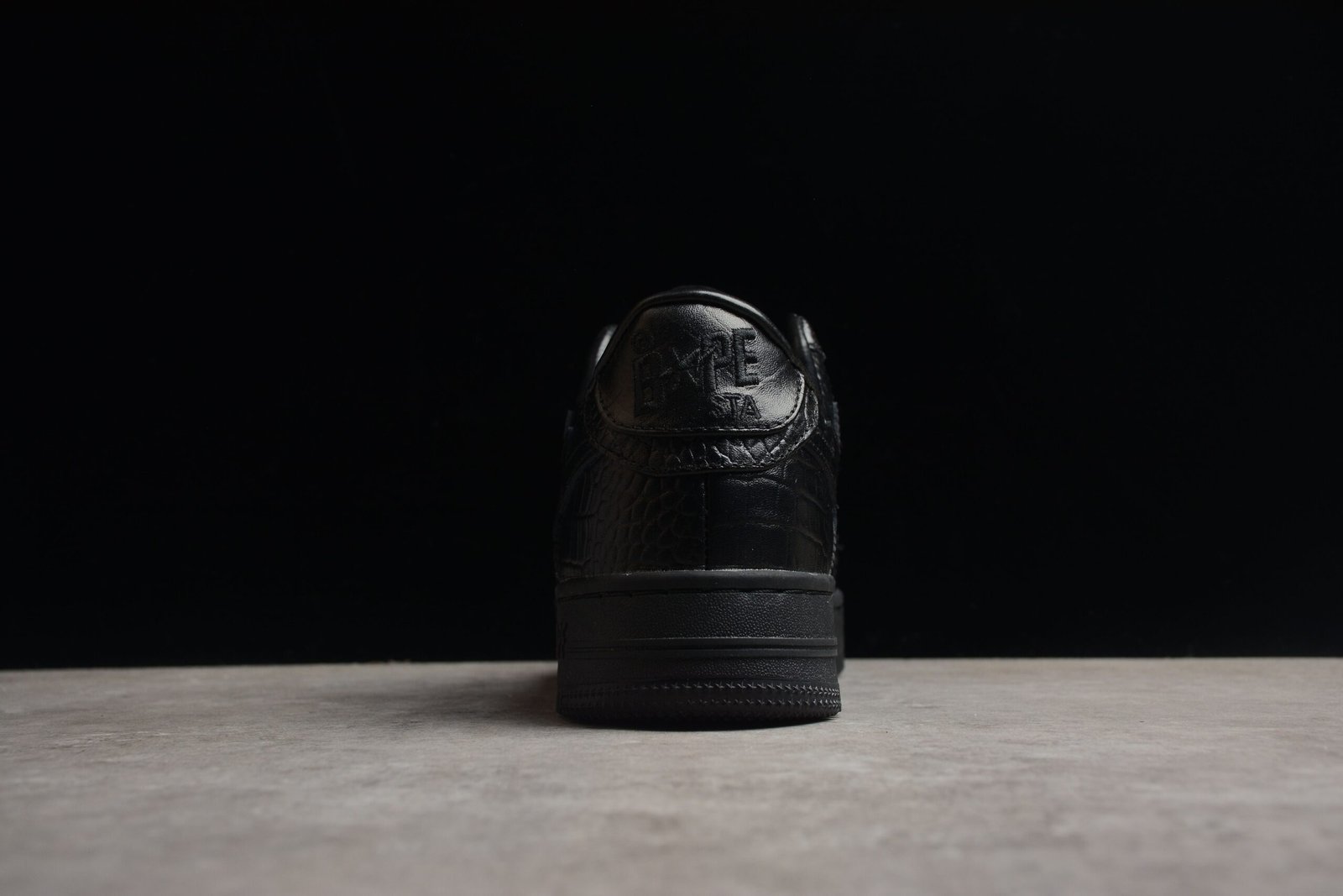 bape sta low top black croc embossed sneakers bape sta low top black croc embossed sneakers