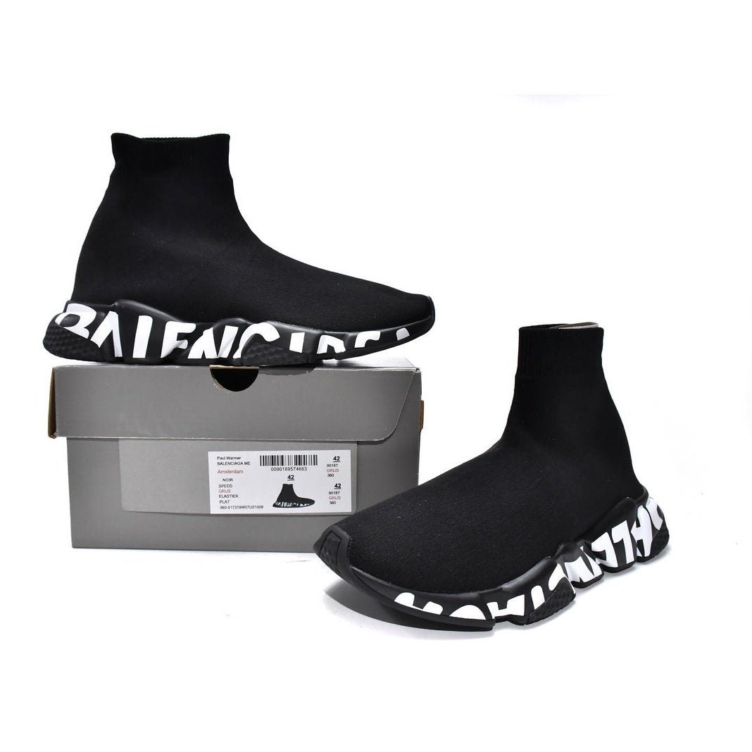 balenciaga speed graffiti trainer x black balenciaga speed graffiti trainer x black