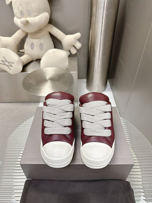 rick owens burgundy low top sneakers rick owens burgundy low top sneakers