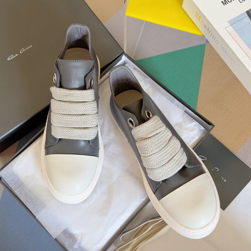 rick owens gray low top sneakers rick owens gray low top sneakers