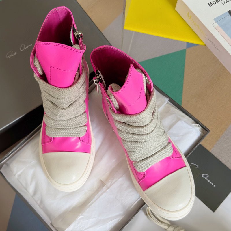 rick owens pink high top sneakers rick owens pink high top sneakers