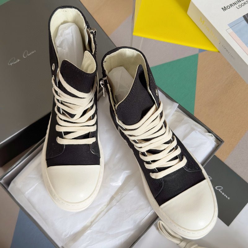 rick owens black high top sneakers rick owens black high top sneakers