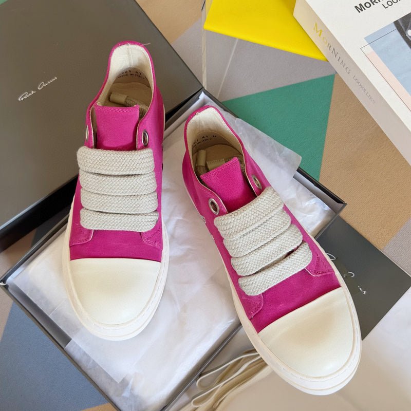 rick owens pink suede low top sneakers rick owens pink suede low top sneakers