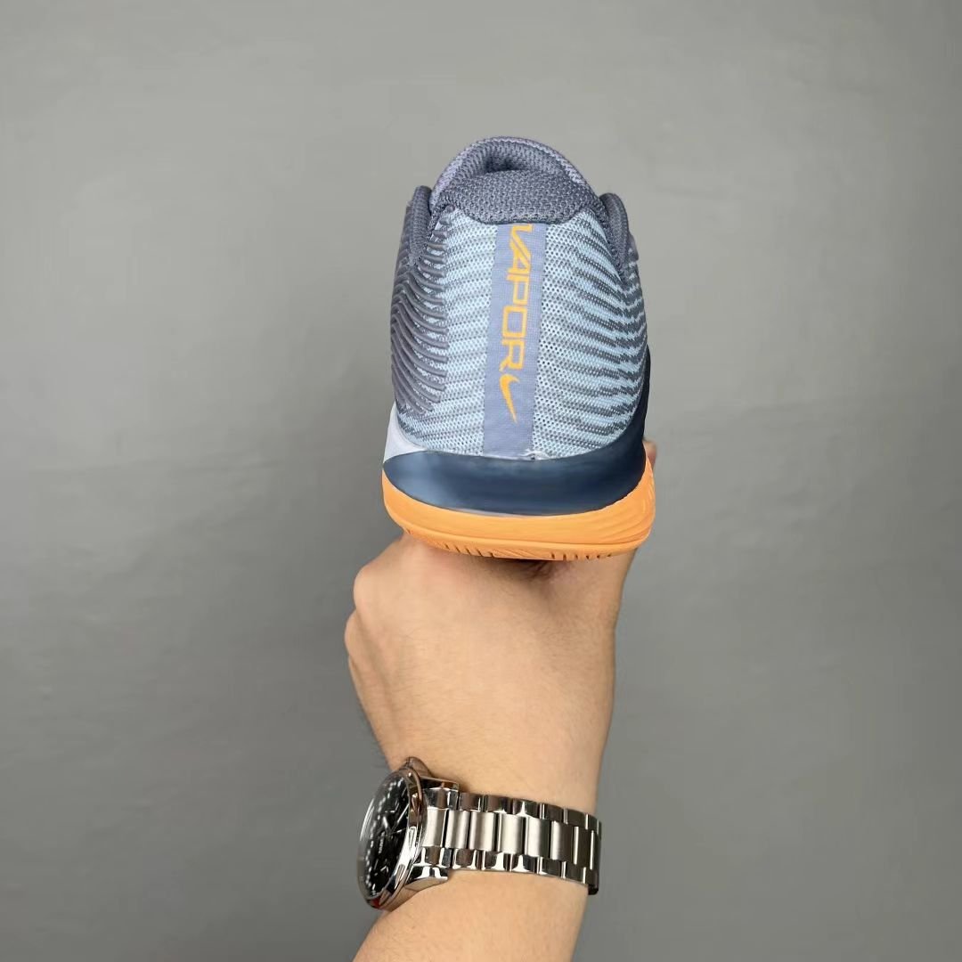 nike zoom vapor 12 “wolf grey/orange” – hard court precision nike zoom vapor 12 “wolf grey/orange” – hard court precision