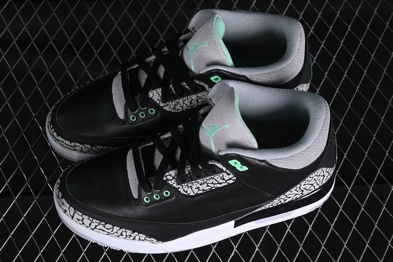 air jordan 3 retro green glow black/green glow/wolf grey/white air jordan 3 retro green glow black/green glow/wolf grey/white