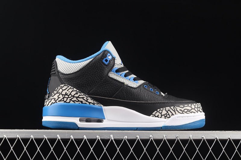 air jordan 3 retro sport blue wolf grey/black air jordan 3 retro sport blue wolf grey/black