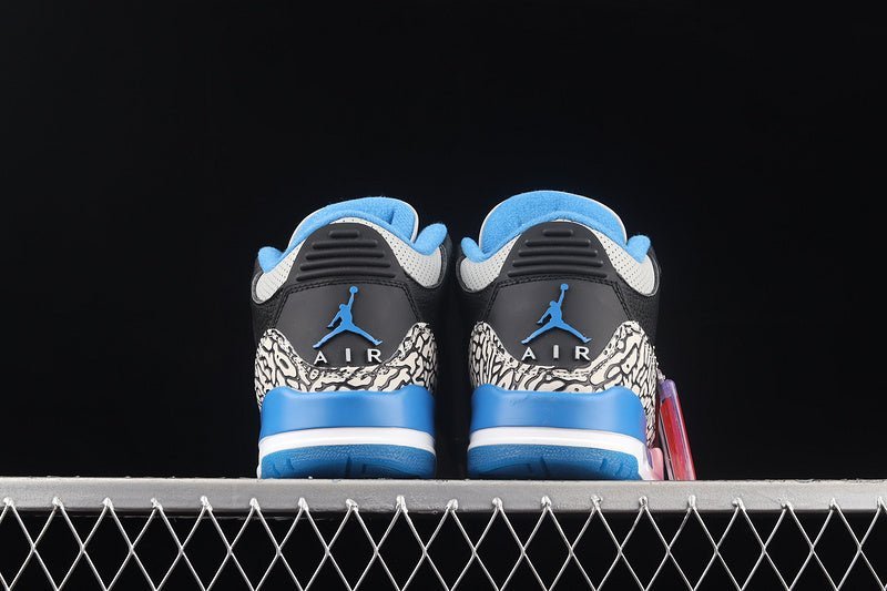 air jordan 3 retro sport blue wolf grey/black air jordan 3 retro sport blue wolf grey/black