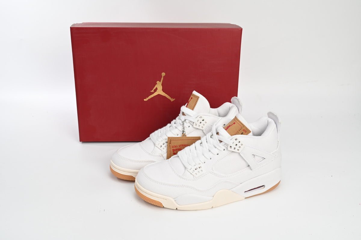 air jordan 4 levi's white air jordan 4 levi's white