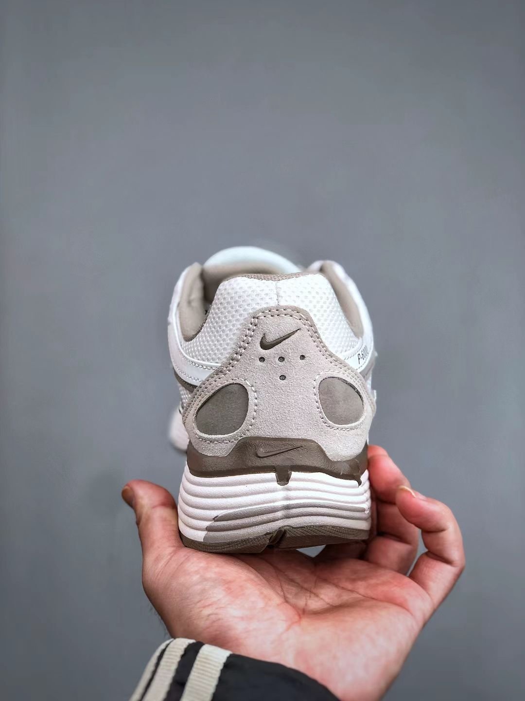 nike p 6000 in white/brown: retro digital terroir nike p 6000 in white/brown: retro digital terroir