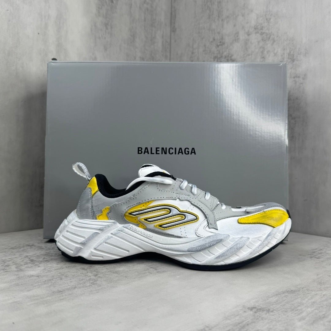 balenciaga hamp tons sneaker in white/yellow: solar statement balenciaga hamp tons sneaker in white/yellow: solar statement