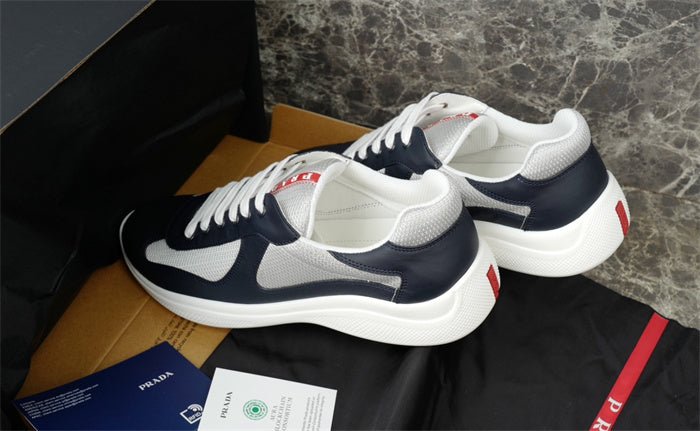 prada america's cup leather navy silver prada america's cup leather navy silver