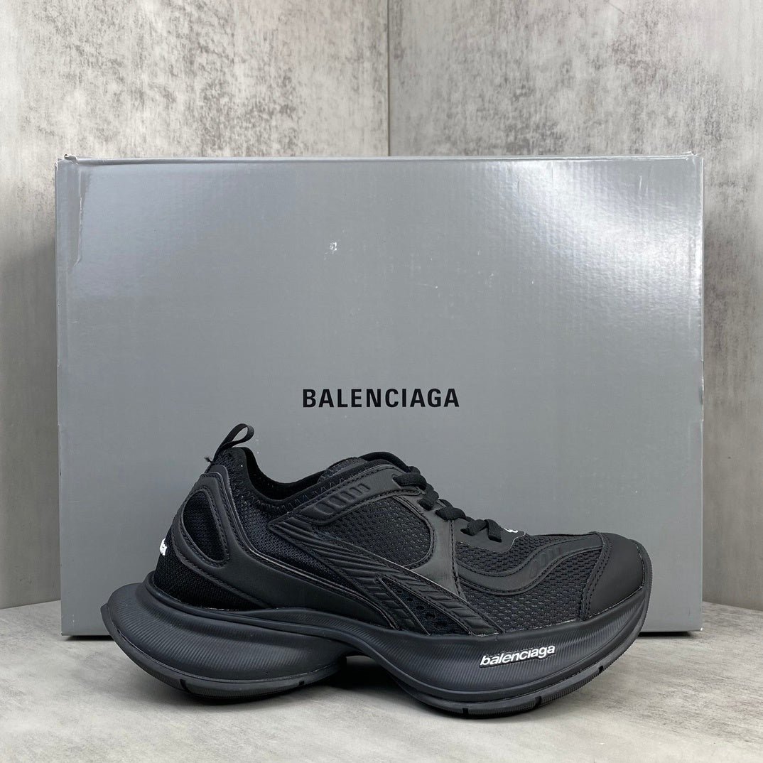 balenciaga sneaker in black: monolithic edge balenciaga sneaker in black: monolithic edge